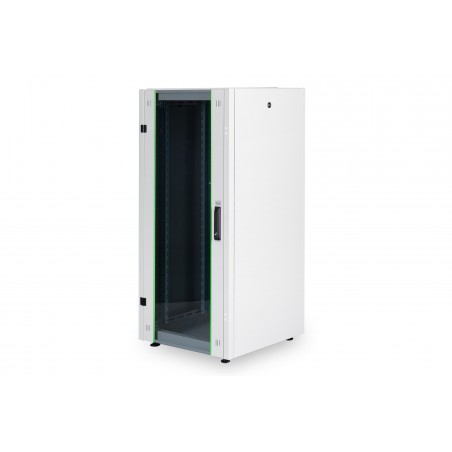 ARMADIO RACK PER RETI 19 32U (A)1566, (L)800, (P)800 COLORE GRIGIO PORTA VETRO DISASSEMBLATO DIGITUS