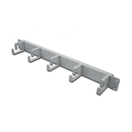 PANNELLO GUIDACAVI CON ANELLI PER ARMADI RACK 19" 1U GRIGIO