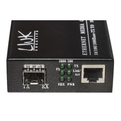 CONVERTITORE FIBRA OTTICA 10/100/1000 CON MODULO SFP