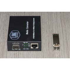 CONVERTITORE FIBRA OTTICA 10/100/1000 CON MODULO SFP