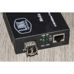CONVERTITORE FIBRA OTTICA 10/100/1000 CON MODULO SFP