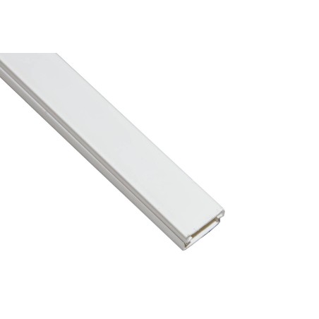 CANALINA PASSACAVI ADESIVA IN PVC MM 15X10 MT 2 CON COPERCHIO SCORREVOLE BIANCO
