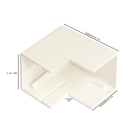 ANGOLO ESTERNO 90° PER CANALINA 25 MM. PER LK25616, LK25625.