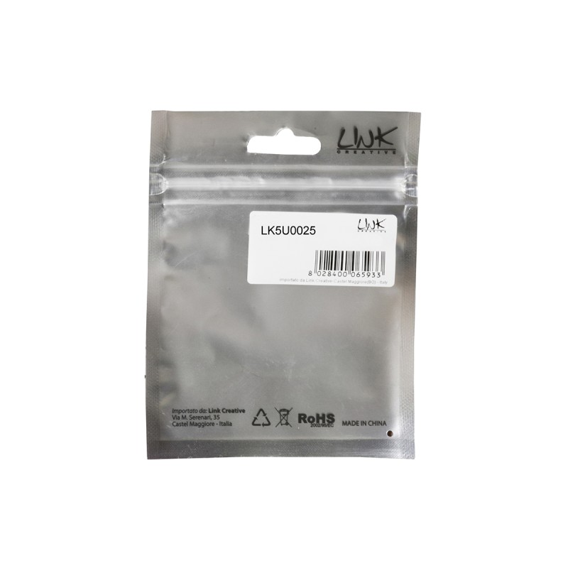 CAVO RETE UTP CAT. 5E NON SCHERMATO MT. 0,25 COLORE GRIGIO