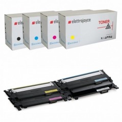 KIT 4 TONER PER SAMSUNG CLT-406S CLP360 CLP365-W CLX 3300 CLX 3305 C410W C460FW