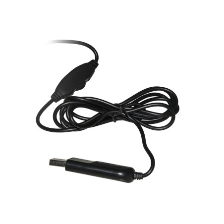 CUFFIA CON MICROFONO ORIENTABILE, CONNETTORE USB E CONTROLLO VOLUME