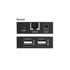 ESTENSORE CAT USB 2.0,4 PORTE USB-A,150 MT