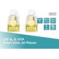 CAVO PATCH CAT 6A S/FTP, 10 PEZZI LUNGHEZZA 0,5 MT. COLORE GRIGIO