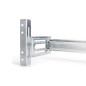 SUPPORTO GUIDA DIN 4U, 178X483X223 MM, GALVANIZED INCL. DIN RAIL, VARIABLE DEPTH AND HEIGHT