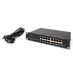 DIGITUS SWITCH ETHERNET GIGABIT 16 PORTE 10" UNMANAGED
