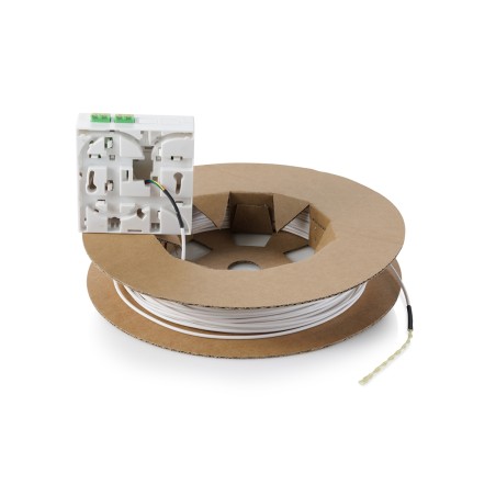 DIGITUS KIT DI INSTALLAZIONE FTTX, PREASSEMBLATO, 4 FIBRE, CONNETTORE LC/APC, LUNGHEZZA 50 M