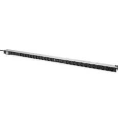 DIGITUS PDU IT DI BASE, MONOFASE 32A, 24 X C13, 4 X C19, CAVO DI ALIMENTAZIONE DA 3 M, SPINA IEC 60309 32A