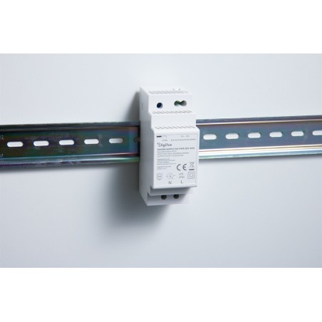DIGITUS ALIMENTATORE A BARRA DIN A PASSO 12V / 2A / 24W (SLIM, CLASSE II)