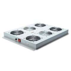 KIT 4 VENTOLE CON TERMOSTATO COLORE GRIGIO CHIARO PER ARMADI LINEA SERVER