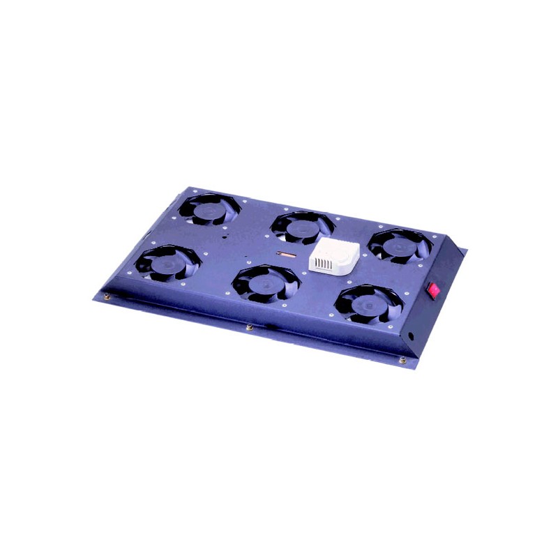 KIT 6 VENTOLE CON TERMOSTATO COLORE NERO PER ARMADI LINEA SERVER