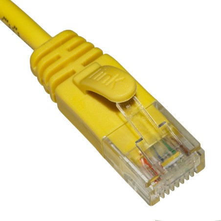 CAVO RETE CATEGORIA 6 NON SCHERMATO UTP COLORE GIALLO HALOGENFREE MT 5 SLIM