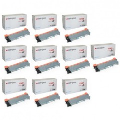 KIT 10 TONER PER BROTHER MFC-L2700DW L2300D L2360DN L2365DW L2520DW...