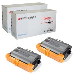 KIT 2 TONER COMPATIBILE BROTHER TN-3480 PER DCP-L5500, HL-L5000, HL...