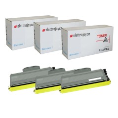 KIT 3 TONER TN-2510XL COMPATILE PER BROTHER L2800DW L2827DW L2400DW...