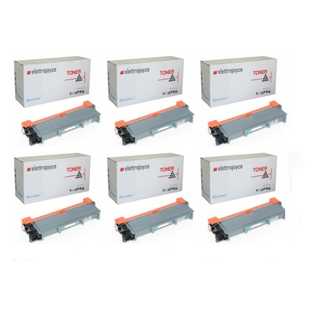KIT 6 TONER PER BROTHER MFC-L2700DW L2300D L2360DN L2365DW L2520DW ...