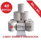40 ROTOLI DI CARTA TERMICA OMOLOGATA MM 80 X 80 IN ALTA QUALITA' FORO12 40 ROTOLI DI CARTA TERMICA OMOLOGATA MM 80 X 80 IN ALTA QUALITA' FORO12