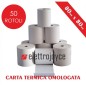 50 ROTOLI DI CARTA TERMICA OMOLOGATA MM 80 X 80 IN ALTA QUALITA' FORO12 50 ROTOLI DI CARTA TERMICA OMOLOGATA MM 80 X 80 IN ALTA QUALITA' FORO12
