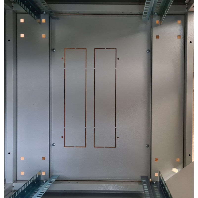 ARMADIO RACK PER RETI 19" 22U (A)1113, (L)600, (P)600 COLORE GRIGIO PORTA VETRO SERIE EAVI