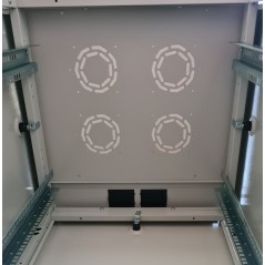 ARMADIO RACK PER RETI 19" 22U (A)1113, (L)600, (P)600 COLORE GRIGIO PORTA VETRO SERIE EAVI