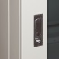 ARMADIO RACK 19" PER RETI 32U (A)1610, (L)600, (P)800 COLORE GRIGIO PORTA VETRO DISASSEMBLATO
