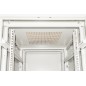 ARMADIO RACK 19" PER RETI 32U (A)1610, (L)600, (P)800 COLORE GRIGIO PORTA VETRO DISASSEMBLATO