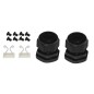 PANNELLO FIBRA OTTICA 19" CON 24 ADATTATORI SC SIMPLEX SINGLEMODE PROFONDITA' 250 MM COLORE NERO