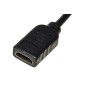 ADATTATORE DISPLAYPORT 1.2 MASCHIO - HDMI® 1.4 FEMMINA CONTATTI DORATI 4K@30HZ CM 20