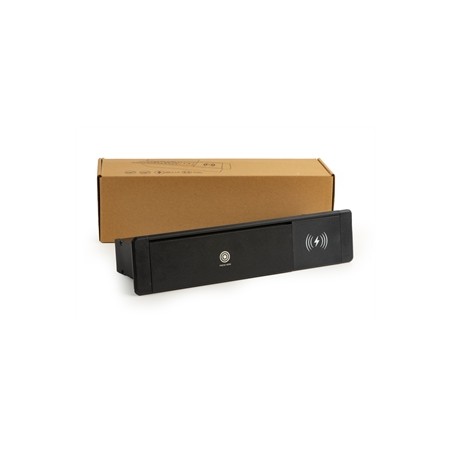 MULTIPRESA DA TAVOLO ESTRAIBILE CON 6 PORTE UNIVERSALI ITA/SCHUKO, 2 PORTE USB 2.1A