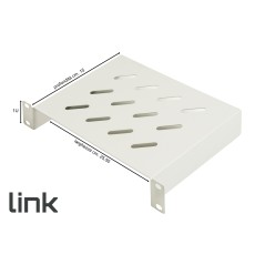 RIPIANO 1U PER ARMADI RACK 10" 150 MM COLORE GRIGIO