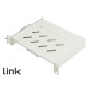 RIPIANO 1U PER ARMADI RACK 10" 150 MM COLORE GRIGIO