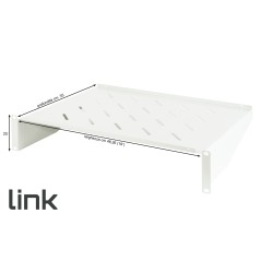 RIPIANO PER ARMADIO 19" 2U PROFONDITA' 350 MM. (UNIVERSALE) COLORE GRIGIO