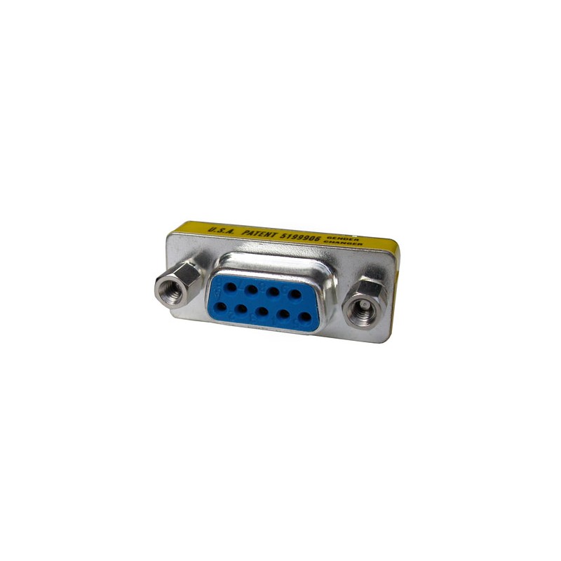 MINI ADATTATORE GENDER CHANGER 9 POLI FEMMINA/FEMMINA