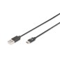 CAVO USB 2.0 TIPO-C - A 1 MT, 3A, 480MB COLORE NERO