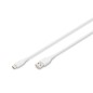 CAVO RICARICA GUAINA SILICONE USB-A / USB-C 1M, USB 2.0, 60W, BIANCO