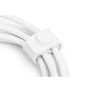 CAVO RICARICA GUAINA SILICONE USB-A / USB-C 1M, USB 2.0, 60W, BIANCO