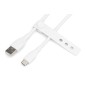 CAVO RICARICA GUAINA SILICONE USB-A / USB-C 1M, USB 2.0, 60W, BIANCO
