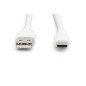 CAVO RICARICA GUAINA SILICONE USB-A / USB-C 1M, USB 2.0, 60W, BIANCO