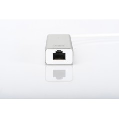 HUB A 3 PORTE USB 3.0 E ADATTATORE LAN GIGABIT DIGITUS