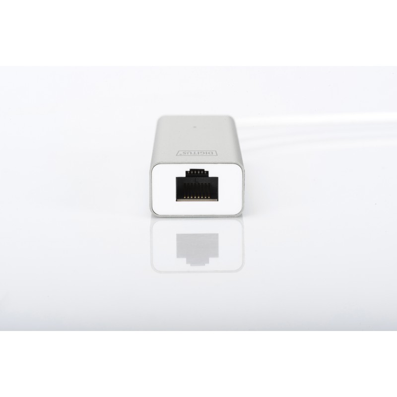 HUB A 3 PORTE USB 3.0 E ADATTATORE LAN GIGABIT DIGITUS