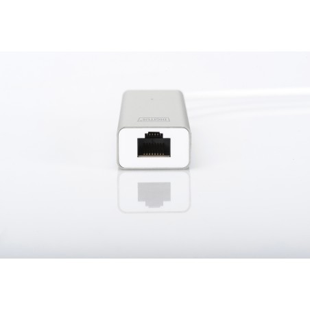 HUB A 3 PORTE USB 3.0 E ADATTATORE LAN GIGABIT DIGITUS
