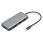 DOCKING STATION USB-C, 7 PORTE 1XHDMI, 3XUSB3.0, 1XRJ45, 1X SD, 1X MICROSD, 1XUSB-CPD