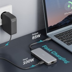 DOCKING STATION USB-C, 7 PORTE 1XHDMI, 3XUSB3.0, 1XRJ45, 1X SD, 1X MICROSD, 1XUSB-CPD