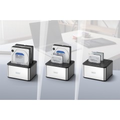DUAL SATA HDD DOCKING STATION 2,5"/ 3,5