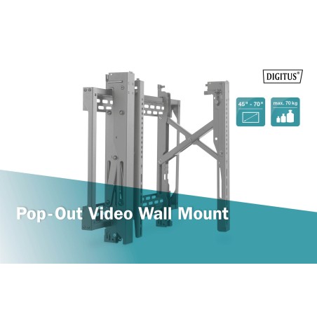 DIGITUS SUPPORTO PER MONITOR VIDEO WALL POP-OUT, 45"-70"