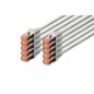 CONFEZIONE 10 CAVI CAT 6 SCHERMATI S/FTP MT 1 COLORE GRIGIO DIGITUS